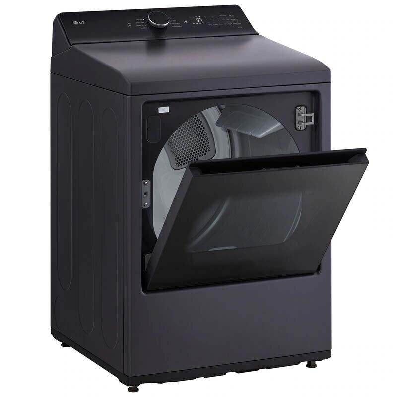 LG 27 in. 7.3 cu. ft. Smart Gas Dryer with EasyLoad Door & AI Sensor Dry - Matte Black, , hires