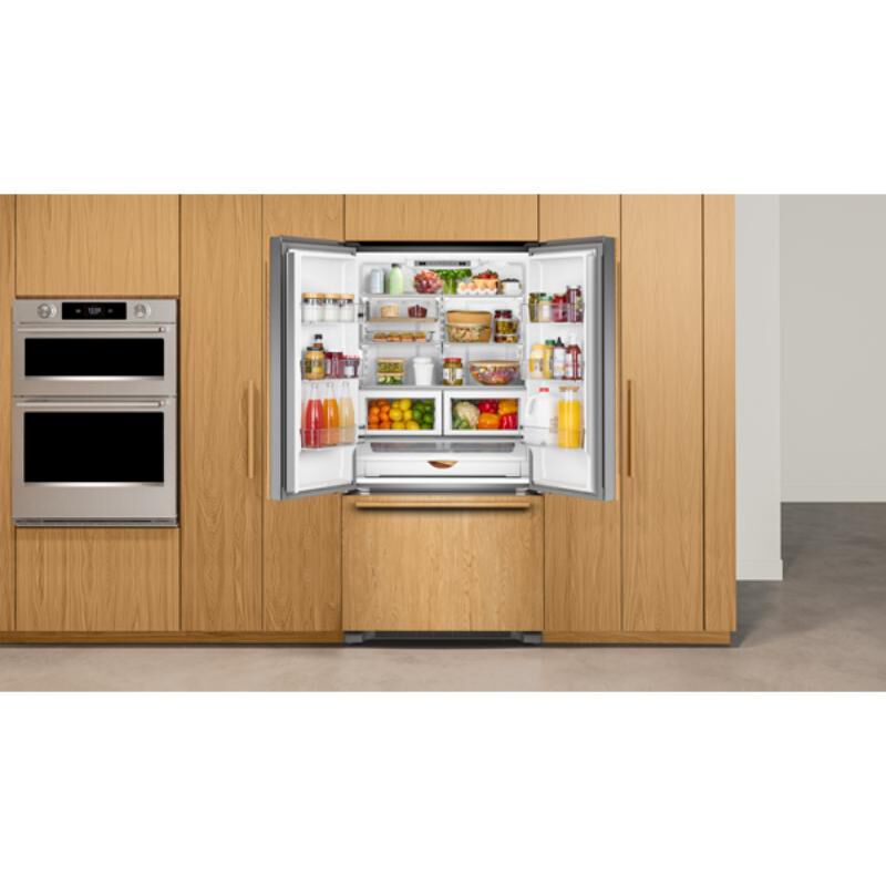 KitchenAid 36 in. 21.9 cu. ft. Counter Depth French Door Refrigerator with Internal Water Dispenser - Custom Panel Ready, Custom Panel Required, hires