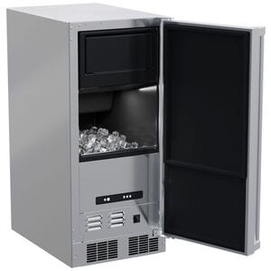 Marvel 15 in. Built-In Undercounter Outdoor Ice Maker with 28 lb. Ice Storage, Auto-Defrost & Digital Control - Stainless Steel, , hires