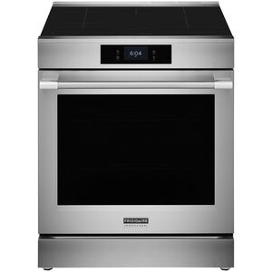 Frigidaire Professional 30 in. 6.2 cu. ft. Smart Air-Fry True European Convection Steam Oven Electric Range with 5 Induction Burners - Stainless Steel, , hires