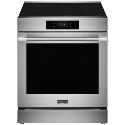 Frigidaire Professional 30 in. 6.2 cu. ft. Smart Air-Fry True European Convection Steam Oven Electric Range with 5 Induction Burners - Stainless Steel | PCFI3085BF