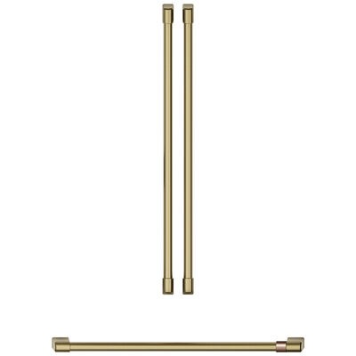 Cafe Handle Kit for 3-Door French Door Refrigerator (Set of 3) - Brushed Brass | CXMA3H3PNCG