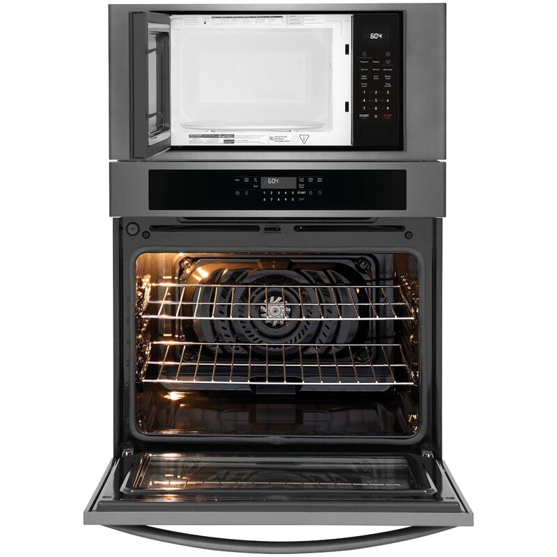 Frigidaire 30 in. 6.9 cu. ft. Electric Microwave/Wall Oven Combo with Standard Convection & Sensor Cooking - Black Stainless Steel, , hires