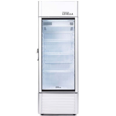 Premium Levella 23 in. 6.5 cu. ft. Beverage Center with Adjustable Shelves & Customizable Lightbox - Silver | PRF65DX