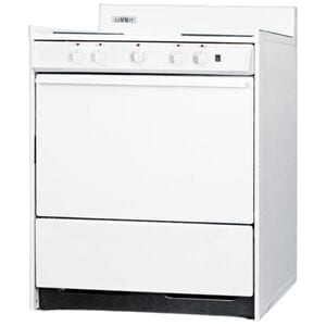 Summit 30 in. 3.7 cu. ft. Electric Range with Coil Burners - White, , hires