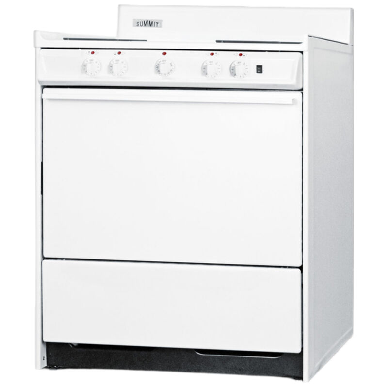 Summit 30 in. 3.7 cu. ft. Electric Range with Coil Burners - White, , hires