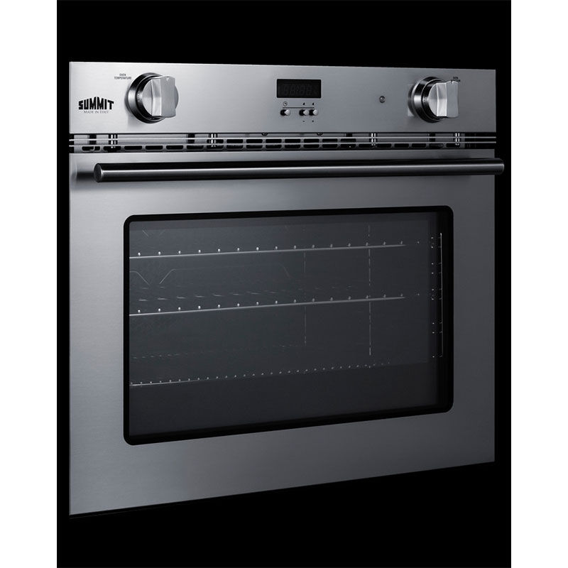 Summit 27 in. 3 cu. ft. Gas Single Wall Oven with Standard Convection - Stainless Steel, , hires