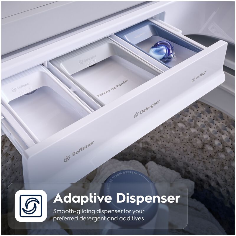 Electrolux 400 Series 27 in. 5.8 cu. ft. Top Load Washer with Agitator & LuxCare Wash System - White, , hires