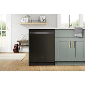 Whirlpool 24 in. Top Control Dishwasher with 47 dBa Sound Level & 3rd-Rack - Fingerprint resistant Black Stainless, Fingerprint Resistant Black Stainless, hires
