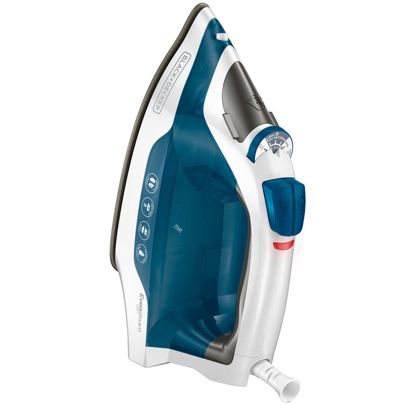 Black & Decker Easy Steam Compact Iron with Dual Cord - Blue, , hires