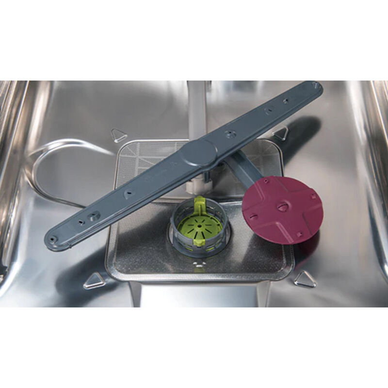 Blomberg 24 in. Top Control Flush-Mount Dishwasher with 45 dBA Sound Level, 3rd-Rack & Pocket Handle - Fingerprint Free Stainless Steel, , hires