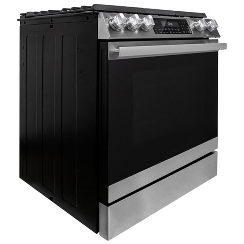 Sharp 30 in. 6.1 cu. ft. Air Fry Convection Oven Slide-In Gas Range with 5 Sealed Burners - Stainless Steel, , hires