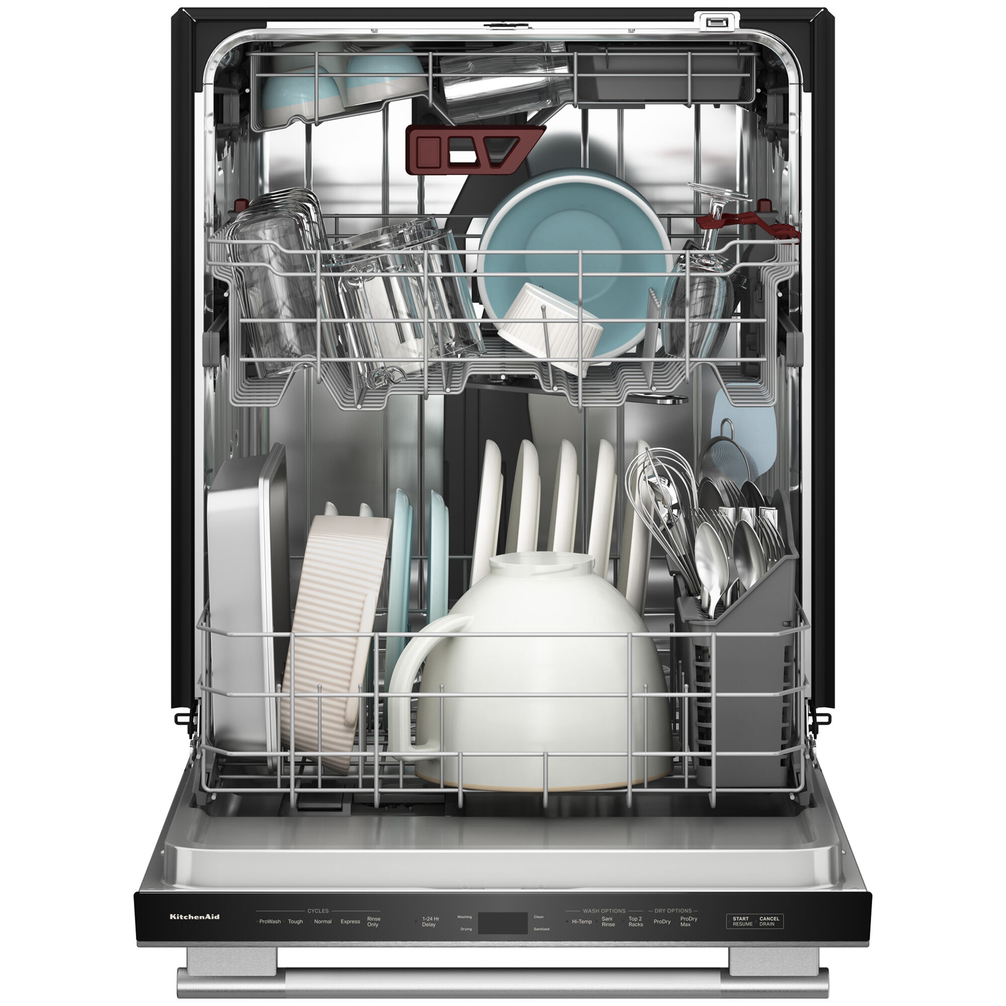KitchenAid 24 in. Top Control Dishwasher with 41 dBA Sound Level