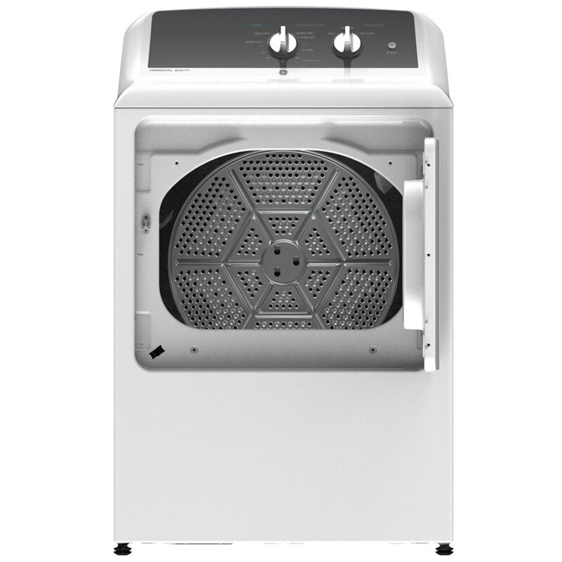 GE 27 in. 6.2 cu. ft. Gas Dryer with Aluminized Alloy Drum - White, , hires