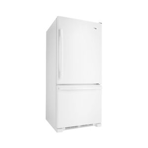 Amana 29 in. 18.7 cu. ft. Bottom Freezer Refrigerator - White, White, hires
