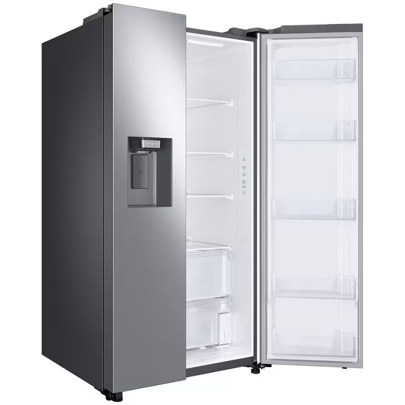 Samsung 36 in. 27.4 cu. ft. Side by Side Refrigerator with Ice & Water Dispenser - Stainless Steel, Stainless Steel, hires