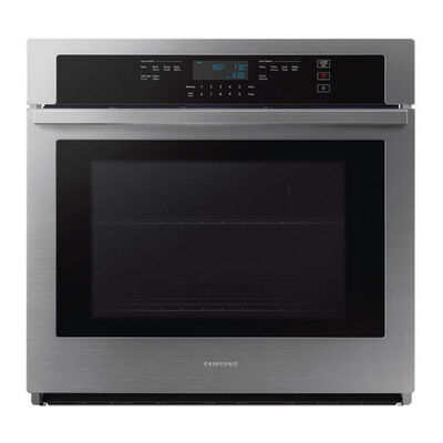 Samsung 30 in. 5.1 Cu. Ft. Electric Smart Wall Oven with Self Clean - Stainless Steel | NV51T5511SS