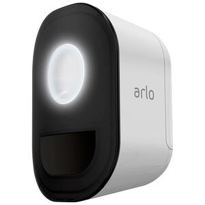 Arlo Indoor/Outdoor Smart Home Wireless Rechargable Weather Resistant Motion Sensor and Security Light (1-pack), White, hires