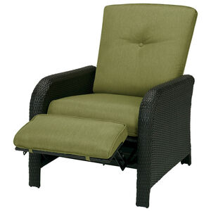 Hanover Strathmere Patio Furniture Reclining Lounge Chair - Green, , hires