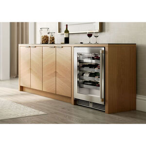 Perlick Signature Series 24 in. Undercounter Wine Reserve with Metal Racks, Single Temperature Zone & 20 Bottle Capacity - Custom Panel Ready, , hires