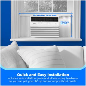 Midea 24,000 BTU 230V Energy Star Window Air Conditioner with Inverter, 3 Fan Speeds, Sleep Mode & Remote Control White, , hires