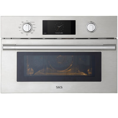 SKS 30 in. 1.7 cu. ft. 950W Smart Built-In Microwave with Convection & Sensor Cooking - Stainless Steel | SKSLV3001S