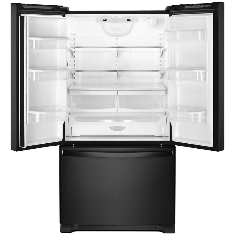 Whirlpool 33 in. 22.1 cu. ft. French Door Refrigerator with Internal Water Dispenser - Black, Black, hires