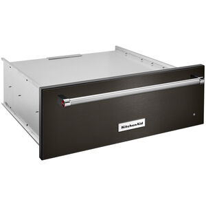 KitchenAid 30 in. 1.5 cu. ft. Warming Drawer with Humidity Control - Black Stainless, , hires