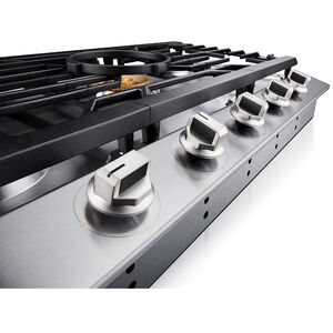 Fotile 36 in. 5-Burner Natural Gas Cooktop with Simmer Burner & Power Burner - Stainless Steel, , hires