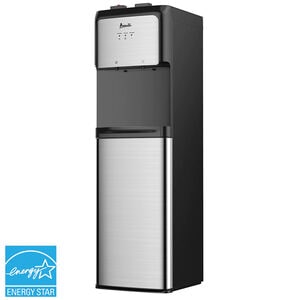 Avanti 12 in. Freestanding Hot & Cold Water Dispenser with Child Safety Guard - Stainless Steel with Black Cabinet, , hires