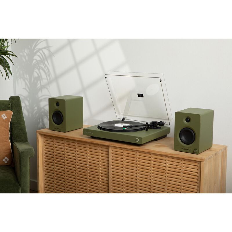 Victrola Wave Bluetooth Turntable with Auracast - Green, , hires