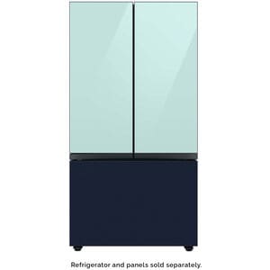 Samsung BESPOKE 3-Door French Door Top Panel for Refrigerators - Morning Blue Glass, , hires