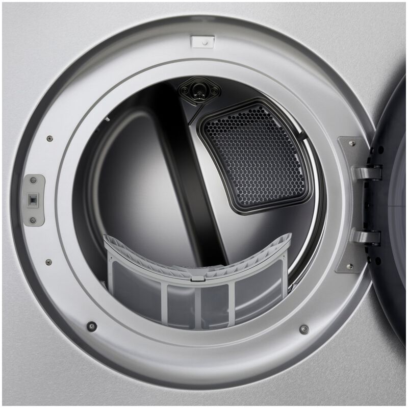 LG SIGNATURE 29 in. 9.0 cu. ft. Smart Stackable Gas Dryer with Built-In Intelligence, TurboSteam, AI Sensor Dry & Sanitize Cycle - Brushed Platinum Steel, , hires