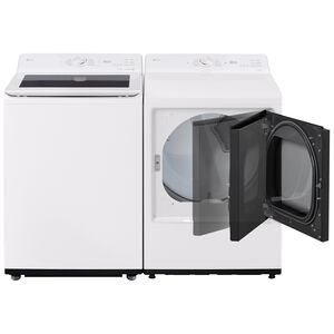 LG 27 in. 7.3 cu. ft. Smart Gas Dryer with AI Sensor Dry - Alphine White, Alpine White, hires