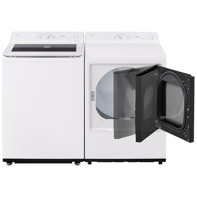 LG 27 in. 7.3 cu. ft. Smart Gas Dryer with AI Sensor Dry - Alphine White, Alpine White, hires