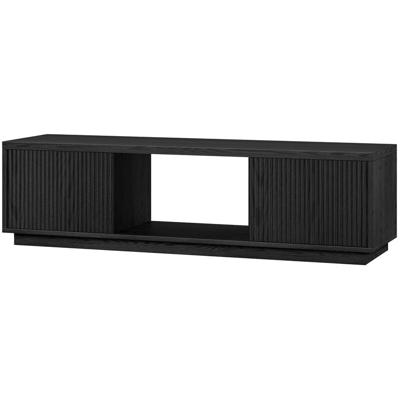 Preston & Cole Finnegan 58" Wide TV Stand for TVs up to 65" - Black Grain, , hires
