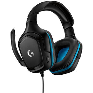 Logitech G432 7.1 Surround Sound Wired Gaming Headset - Black & Blue, , hires