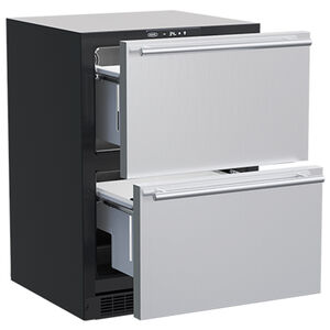 Marvel 24 in. 5.0 cu. ft. Built-In Refrigerator Drawer with Door Style - Stainless Steel, , hires