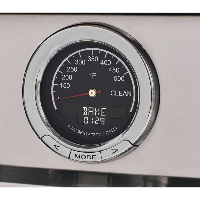 Bertazzoni Professional Series 30 in. 4.6 cu. ft. Air Fry Dual Convection Electric Range with 4 Induction Burners - Red, Red, hires