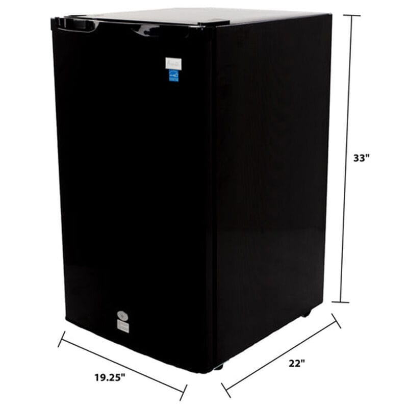 Avanti 20 in. 4.4 cu. ft. Mini Fridge - Black, Black, hires