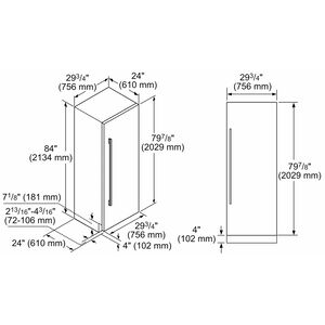 Thermador 30 in. 16.8 cu.ft. Built-In Smart Counter Depth Freeezerless Refrigerator - Custom Panel Ready, , hires