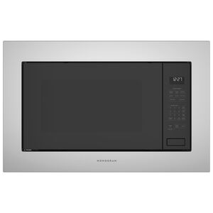 Monogram 24 in. 2.2 cu.ft Built-In Microwave with 10 Power Levels & Sensor Cooking Controls - Black, , hires