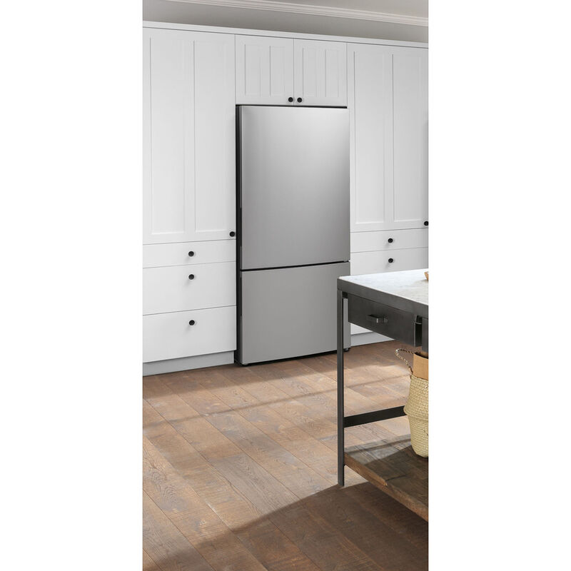 GE 31 in. 17.7 cu. ft. Counter Depth Bottom Freezer Refrigerator - Stainless Steel, , hires