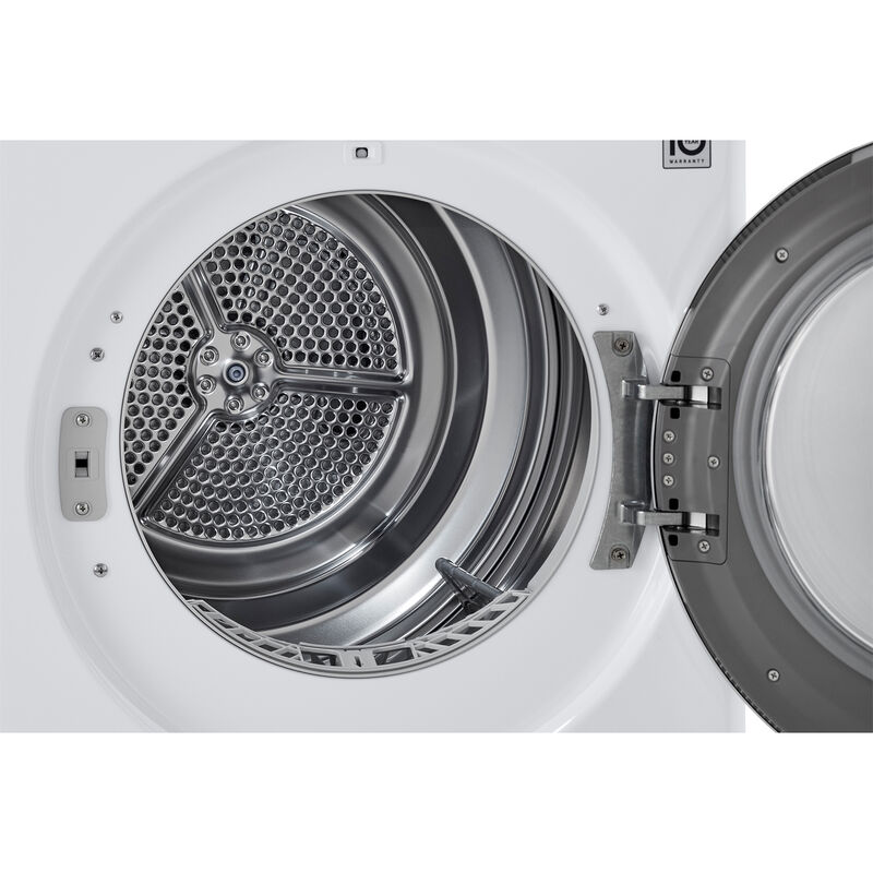 LG 24 in. 4.2 cu. ft. Smart Stackable Ventless Electric Dryer with Heat Pump, Sensor Dry & Sanitize Cycle - White, White, hires