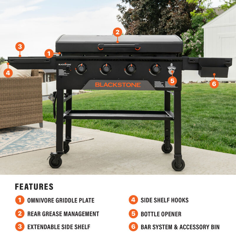 Blackstone 36 in. Liquid Propane Gas Flat Top Griddle with