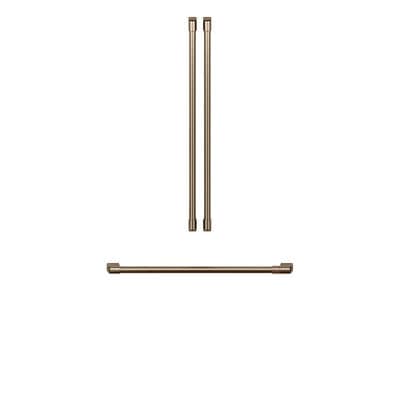 Cafe 36 in. 3-Door French Door Refrigerator Handle Kit (Set of 3) - Brushed Bronze | CXLB3H3PMBZ