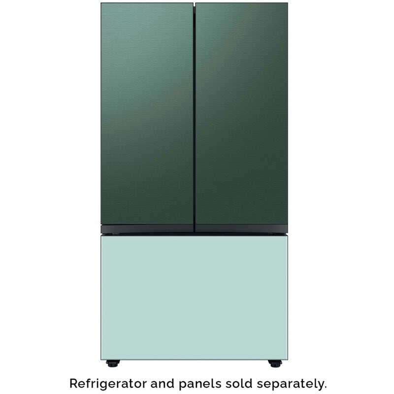 Samsung BESPOKE 3-Door French Door Bottom Panel for Refrigerators - Morning Blue Glass, , hires