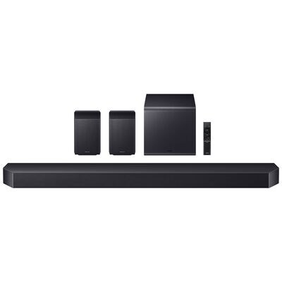 Samsung Q-Series 11.1.4 Channels Dolby Atmos Smart Sound Bar with Bluetooth & Wireless Subwoofer - Graphite Black | HW-Q990F