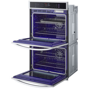 LG 30 in. 9.4 cu. ft. Smart Front Control SteamElectric Double Wall Oven with True European Convection - PrintProof Stainless Steel, , hires