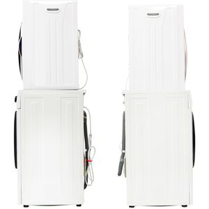 Equator Compact 24 in. 1.57 cu. ft. Electric Front Load Laundry Center with Sensor Dry, Pet & Sanitize Cycle - White, , hires